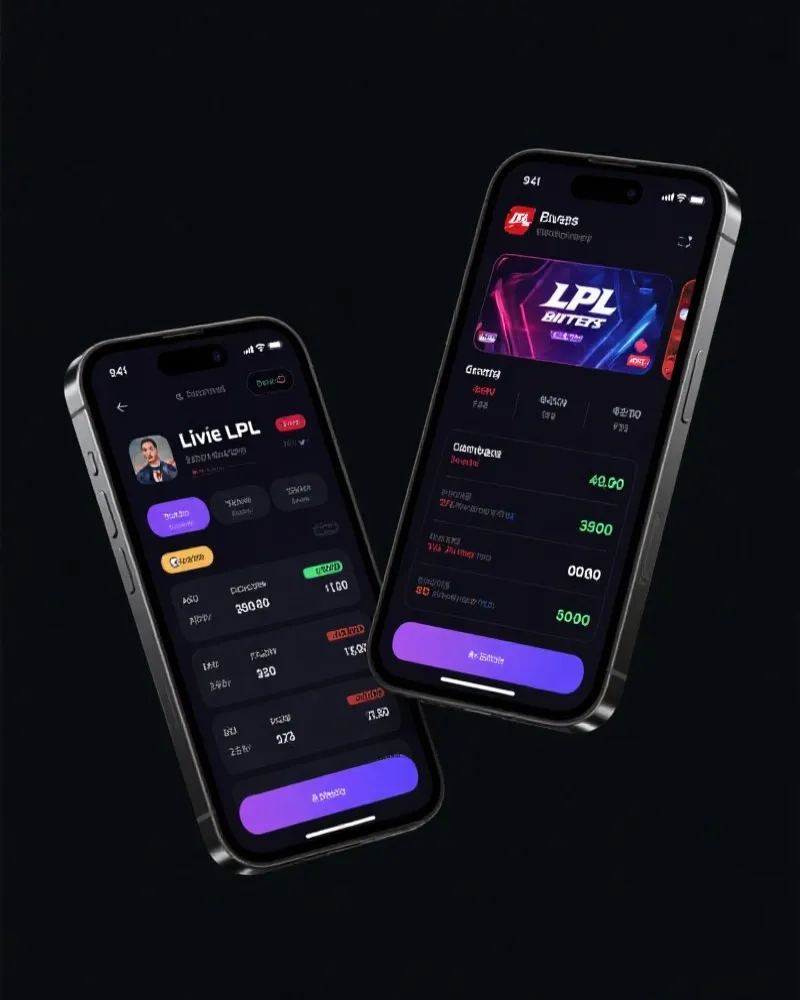 LPL新赛季 App 界面展示